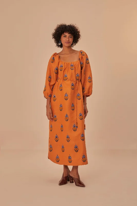 Midi dresses with asymmetric hems for a fashion - forward and dynamic appearance Yellow Embroidered Midi Dress Midi dresses with asymmetric hems for a fashion - forward and dynamic appearance Yellow Embroidered Midi Dress