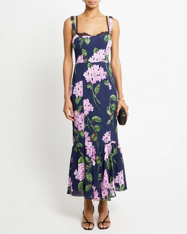 Midi dresses with polka dot prints for a playful summer outfit Veda Dress