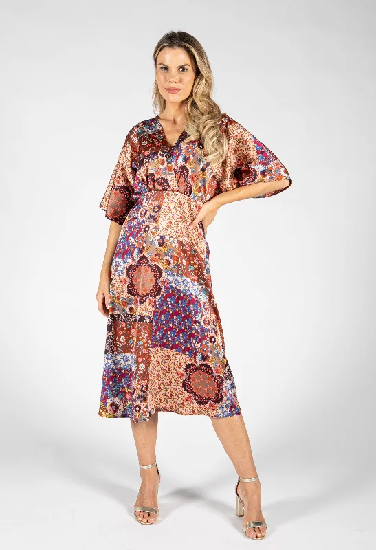Midi dresses with empire waists for a flattering maternity option Paisley Pop Midi Dress