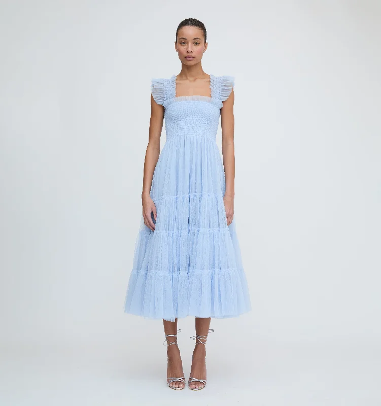 Mini dresses with pleated skirts for a classic look The Tulle Ellie Nap Dress - Powder Blue Tulle Mini dresses with pleated skirts for a classic look The Tulle Ellie Nap Dress - Powder Blue Tulle