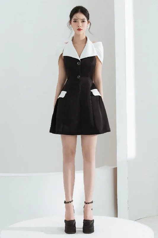 Sequined mini dresses for New Year's Eve Yumi A-line Cold Shoulder Sleeved Chanel Mini Dress Sequined mini dresses for New Year's Eve Yumi A-line Cold Shoulder Sleeved Chanel Mini Dress