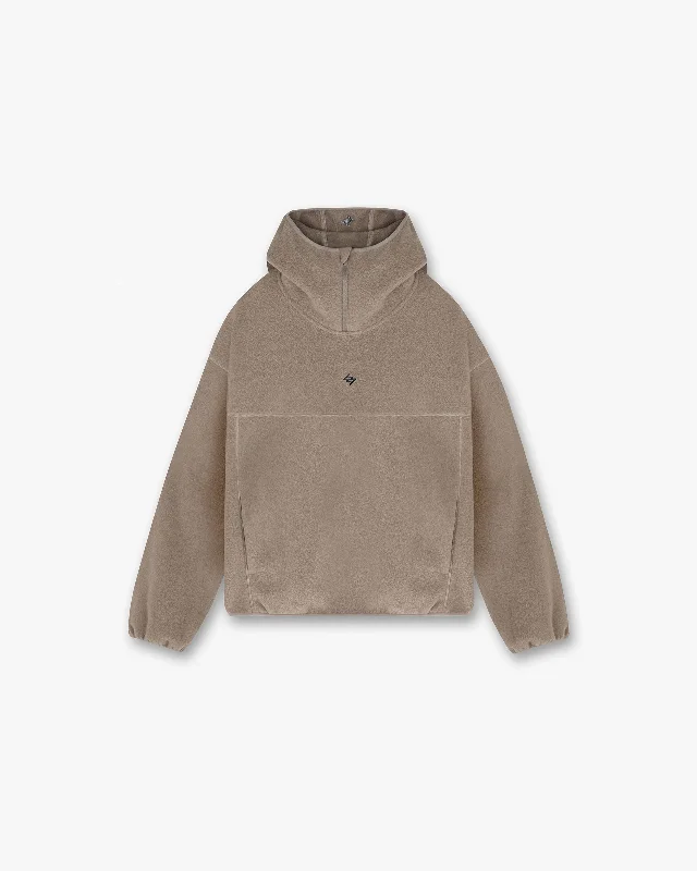 Women's crew - neck sweatshirt in a heather gray shade for a classic and versatile option247 Fleece Hoodie - Umber