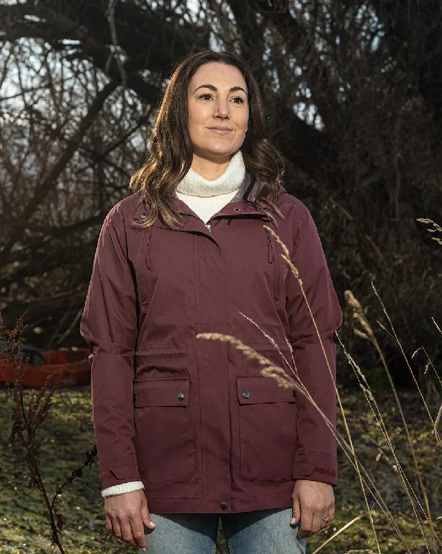 Women's double - breasted tweed jackets in classic colors for a sophisticated office lookAgena 2.5 Shell Jacket in Mahogany Women's double - breasted tweed jackets in classic colors for a sophisticated office lookAgena 2.5 Shell Jacket in Mahogany