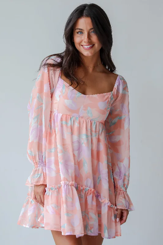 Little Black Women Dress with Sequins for a Glamorous Night OutFINAL SALE - Bold Tendencies Peach Floral Mini Dress Little Black Women Dress with Sequins for a Glamorous Night OutFINAL SALE - Bold Tendencies Peach Floral Mini Dress