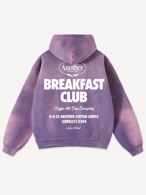 Women's color - block hoodie combining bold hues for a fashion - forward statementBreakfast Club Oversized Zip Hoodie