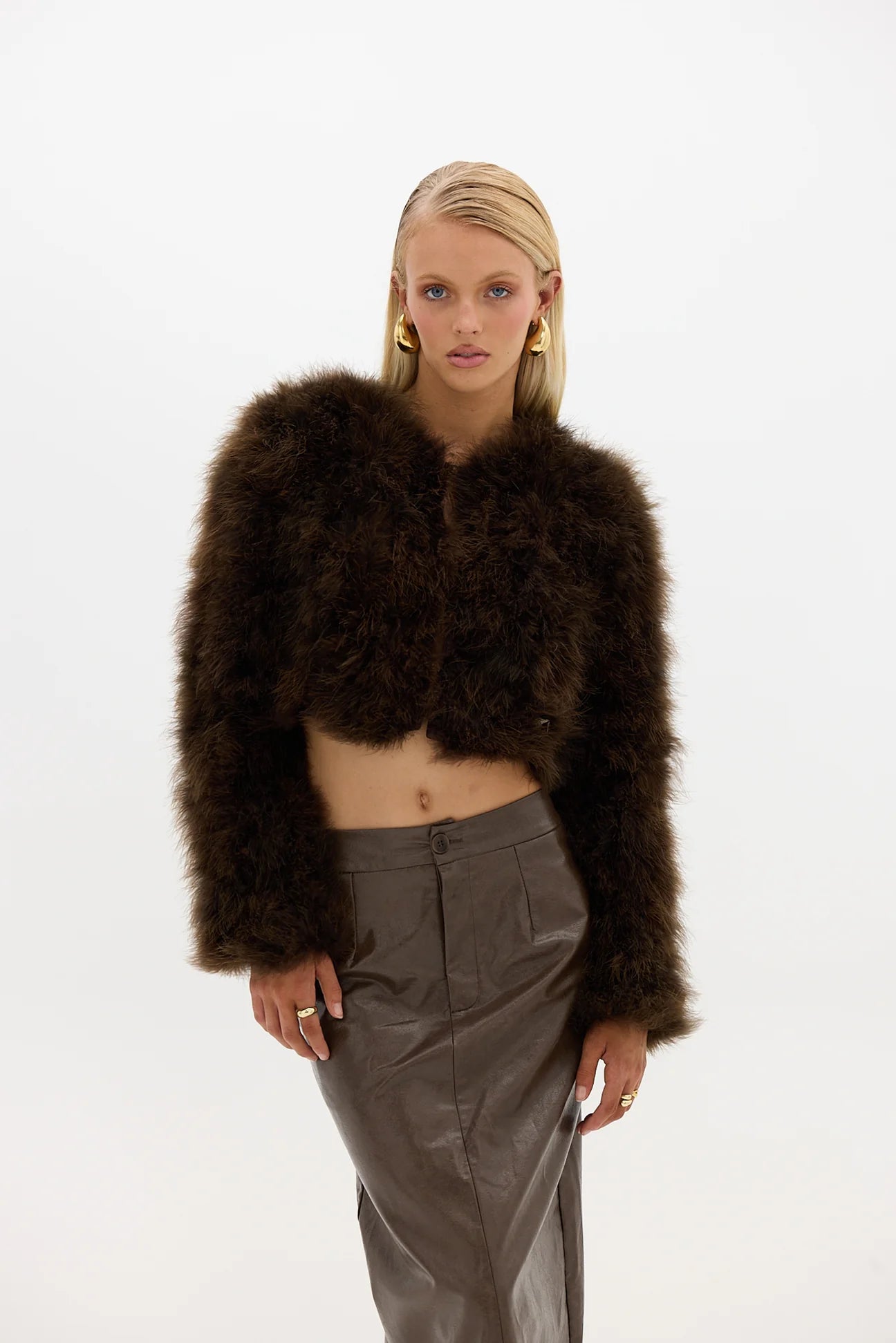 Women's long - length wool blend jackets for a warm and stylish winter lookChocolate Manhattan Jacket Women's long - length wool blend jackets for a warm and stylish winter lookChocolate Manhattan Jacket