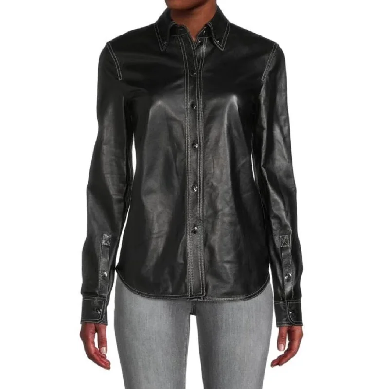 Women's quilted puffer jackets in a cropped silhouette for a modern twistClassy Lamb Skin Leather Shirts For Women Women's quilted puffer jackets in a cropped silhouette for a modern twistClassy Lamb Skin Leather Shirts For Women