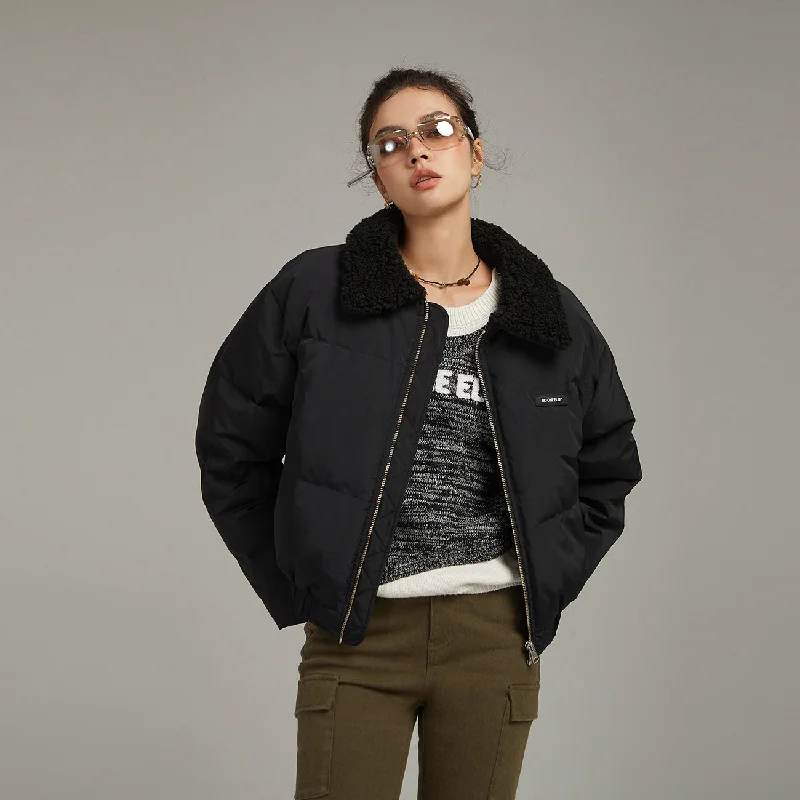 Women's shearling - lined suede jackets for ultimate warmth and luxuryFluffy Collar Padded Jacket Women's shearling - lined suede jackets for ultimate warmth and luxuryFluffy Collar Padded Jacket