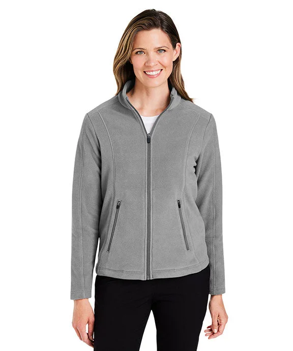 Women's quarter - zip sweatshirt made of organic cotton for eco - conscious fashionDG730W - Devon & Jones Ladies CrownLux Performance™ Fleece Full-Zip | Graphite Women's quarter - zip sweatshirt made of organic cotton for eco - conscious fashionDG730W - Devon & Jones Ladies CrownLux Performance™ Fleece Full-Zip | Graphite