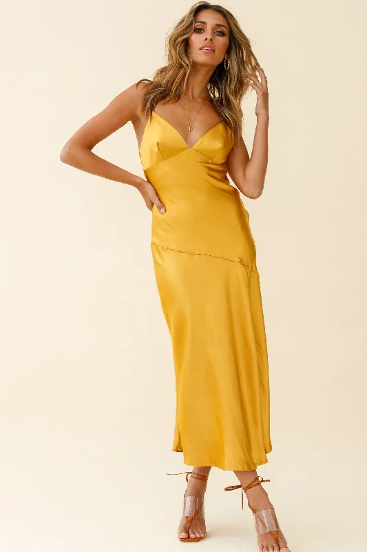 Little Black Women Dress with Sequins for a Glamorous Night OutDowntown Cami Strap Front Split Midi Dress Mustard Little Black Women Dress with Sequins for a Glamorous Night OutDowntown Cami Strap Front Split Midi Dress Mustard