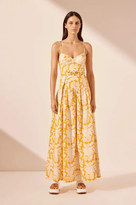 Mini Women Dress with a Short Hem for a Young and Trendy StyleDULCE PANELLED BUSTIER MAXI DRESS Mini Women Dress with a Short Hem for a Young and Trendy StyleDULCE PANELLED BUSTIER MAXI DRESS