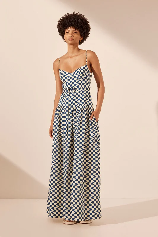 Halter Neck Women Dress to Show Off the Shoulders and NecklineERICA PANELLED BUSTIER MAXI DRESS Halter Neck Women Dress to Show Off the Shoulders and NecklineERICA PANELLED BUSTIER MAXI DRESS