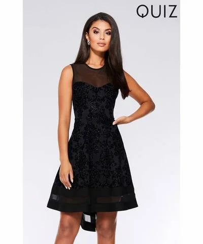 Sheath Women Dress with a Tailored Fit for a Professional LookFloral Mesh Dip Hem Dress Sheath Women Dress with a Tailored Fit for a Professional LookFloral Mesh Dip Hem Dress
