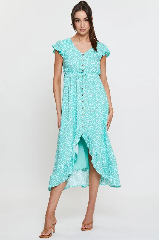 Sleeveless Women Dress in Bright Colors for Summer PartiesGeo Print Midi Dress Short Sleeve Sleeveless Women Dress in Bright Colors for Summer PartiesGeo Print Midi Dress Short Sleeve
