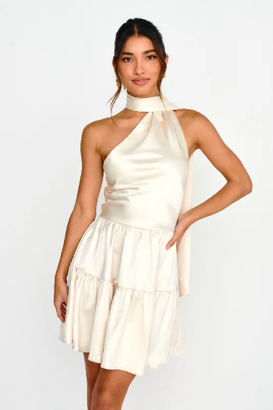 Shift Women Dress with a Simple and Classic Design for Everyday WearGimme Love Open Back Flounce Mini Dress Oyster Shift Women Dress with a Simple and Classic Design for Everyday WearGimme Love Open Back Flounce Mini Dress Oyster