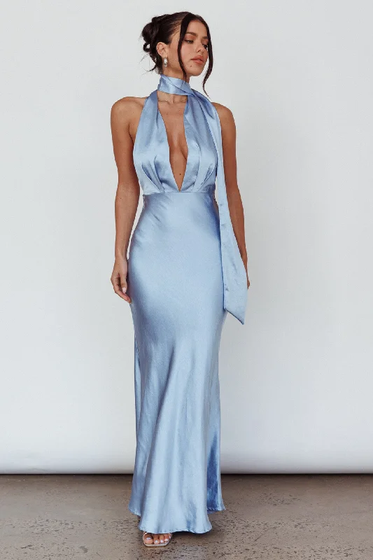 Little Black Women Dress with Sequins for a Glamorous Night OutItalia Azure Halterneck Maxi Dress Blue Little Black Women Dress with Sequins for a Glamorous Night OutItalia Azure Halterneck Maxi Dress Blue
