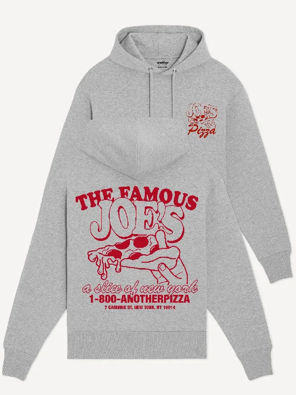 Women's hoodie with a glittery print for a glamorous and sparkly appearanceJoes Pizza Organic Hoodie