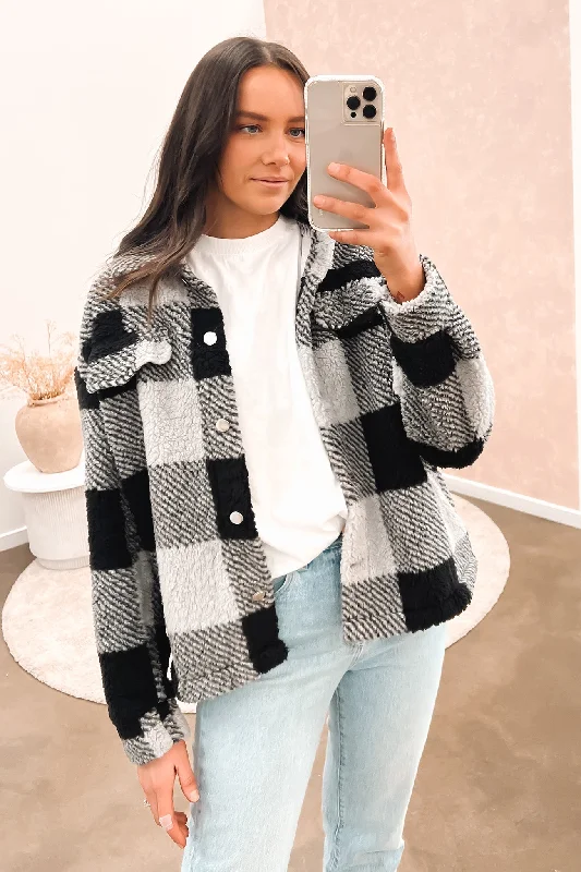 Women's bomber jackets with a holographic finish for a futuristic and eye - catching lookJosiah Cosy Jacket Black Charcoal Women's bomber jackets with a holographic finish for a futuristic and eye - catching lookJosiah Cosy Jacket Black Charcoal