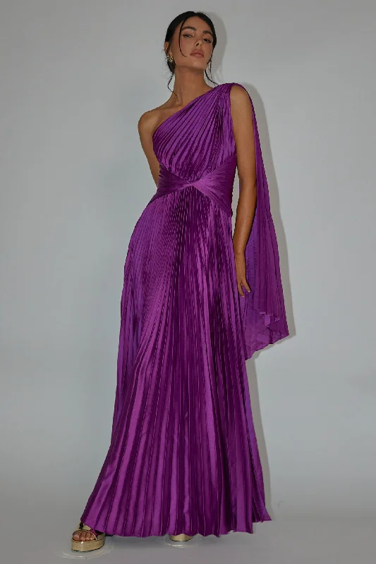 Sheath Women Dress with a Tailored Fit for a Professional LookLaxmi Accordion Pleat Maxi Dress Purple Sheath Women Dress with a Tailored Fit for a Professional LookLaxmi Accordion Pleat Maxi Dress Purple