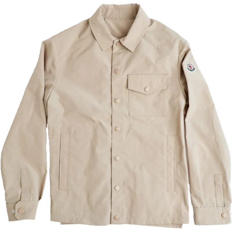 Women's bomber jackets with a holographic finish for a futuristic and eye - catching lookMoncler Chisulo Shirt Jacket Beige Women's bomber jackets with a holographic finish for a futuristic and eye - catching lookMoncler Chisulo Shirt Jacket Beige