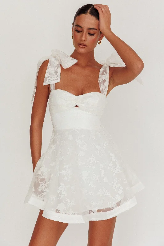 Little Black Women Dress with Sequins for a Glamorous Night OutOliana Tied Shoulders Keyhole Mini Dress White Little Black Women Dress with Sequins for a Glamorous Night OutOliana Tied Shoulders Keyhole Mini Dress White