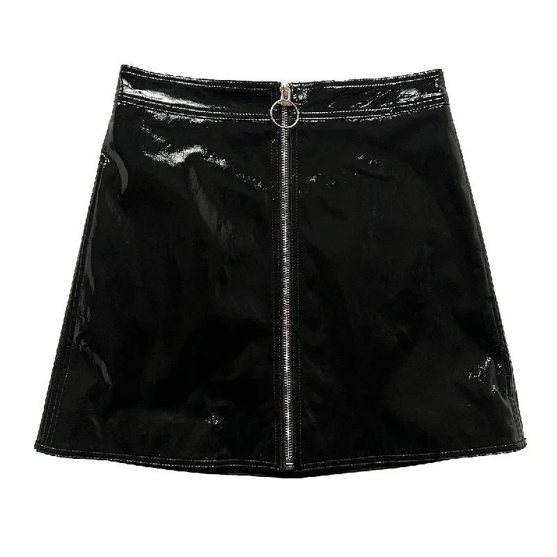 Women's denim jackets with distressed details for a casual and edgy lookPatent Lambskin Zip Mini Skirt Women's denim jackets with distressed details for a casual and edgy lookPatent Lambskin Zip Mini Skirt