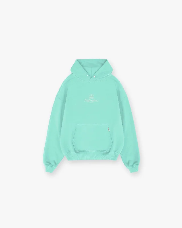 Women's crew - neck sweatshirt in a heather gray shade for a classic and versatile optionPermanent Vacation Hoodie - Electric Mint