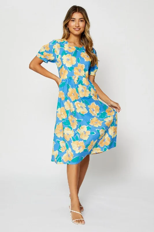 Sleeveless Women Dress in Bright Colors for Summer PartiesPrint Midi Dress Short Sleeve Sleeveless Women Dress in Bright Colors for Summer PartiesPrint Midi Dress Short Sleeve