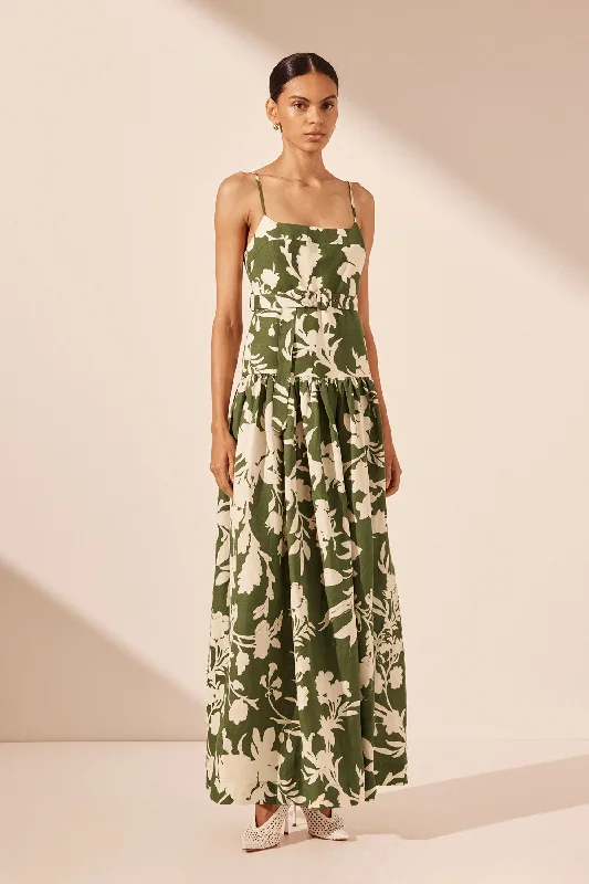 Ruffled Women Dress with Multiple Layers for a Playful and Girly StyleRENEE GATHERED MAXI DRESS Ruffled Women Dress with Multiple Layers for a Playful and Girly StyleRENEE GATHERED MAXI DRESS