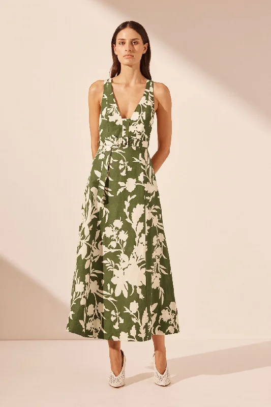 Lace - Embellished Women Dress for an Elegant and Sophisticated AppearanceRENEE PLUNGED PANELLED MIDI DRESS Lace - Embellished Women Dress for an Elegant and Sophisticated AppearanceRENEE PLUNGED PANELLED MIDI DRESS