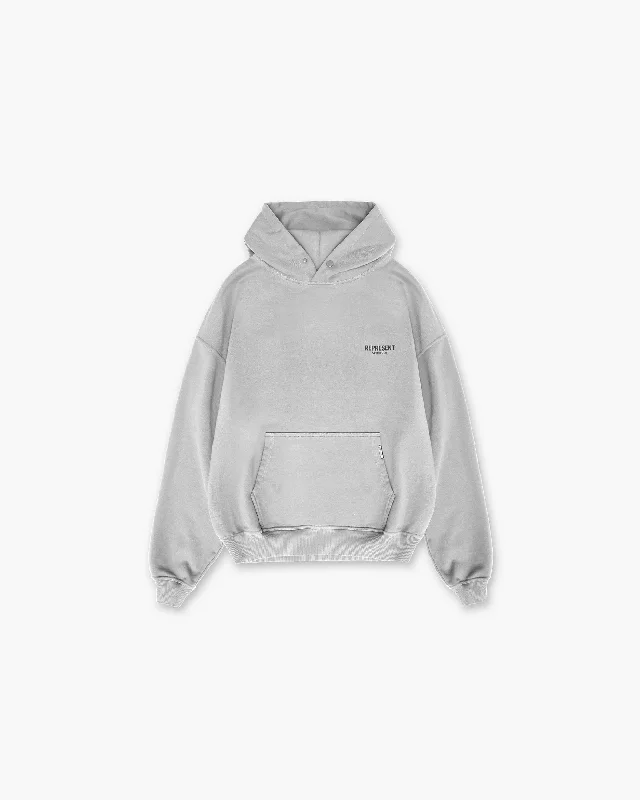 Women's mock - neck sweatshirt made of moisture - wicking material for fitness useRepresent Owners Club Hoodie - Ash Grey