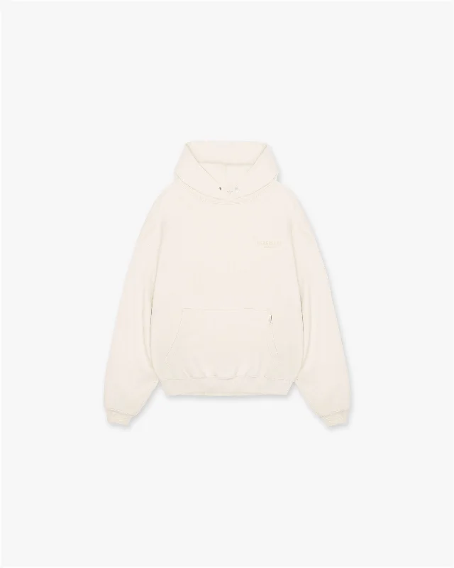 Women's mock - neck sweatshirt made of moisture - wicking material for fitness useRepresent Owners Club Hoodie - Buttercream