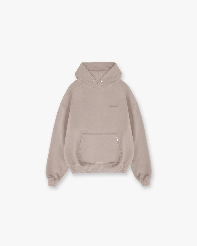 Women's cropped sweatshirt with a lace - trimmed hem for a romantic lookRepresent Owners Club Hoodie - Mushroom
