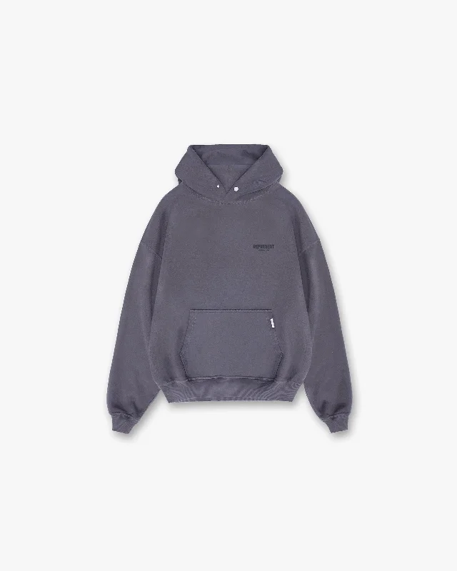 Women's color - block hoodie combining bold hues for a fashion - forward statementRepresent Owners Club Hoodie - Storm
