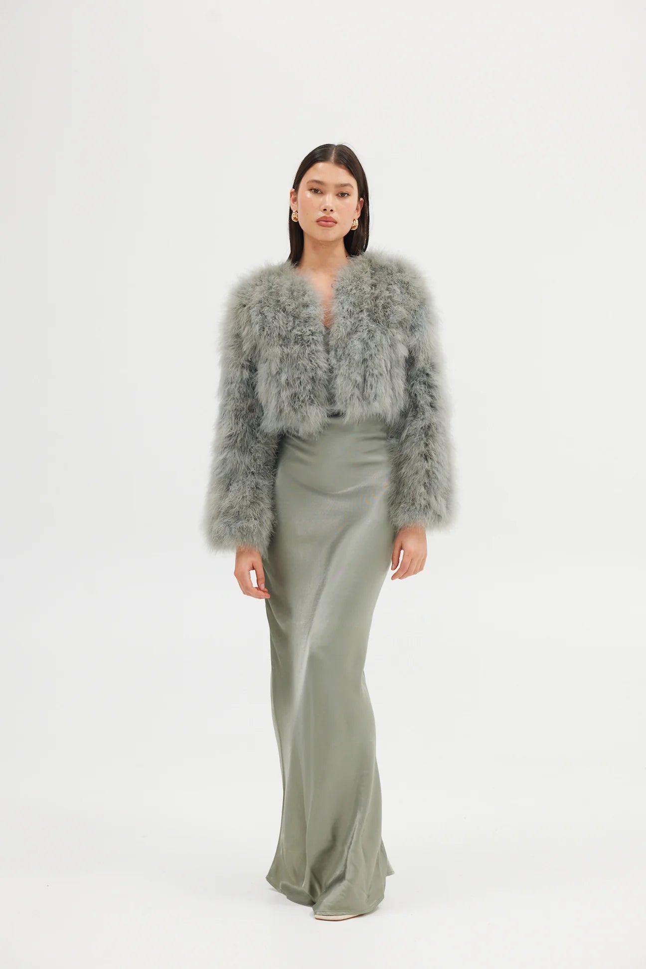Women's long - length wool blend jackets for a warm and stylish winter lookSage Manhattan Jacket Women's long - length wool blend jackets for a warm and stylish winter lookSage Manhattan Jacket
