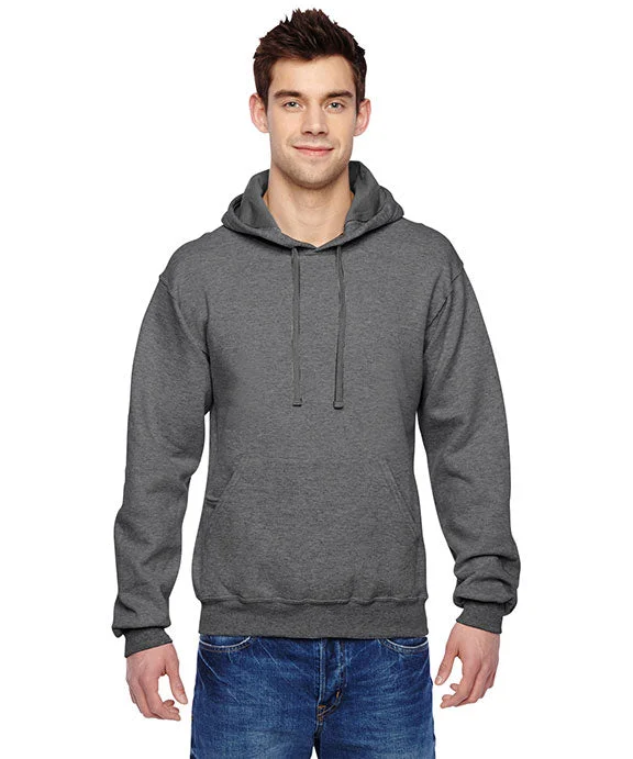 SF76R - Fruit of the Loom Adult SofSpun® Hooded Sweatshirt | Charcoal Heather