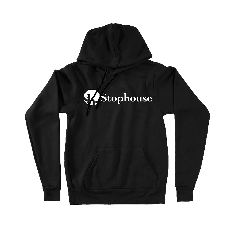 Women's tie - front hoodie in a lightweight fabric for summer layeringStophouse Logo Pullover Hoodie