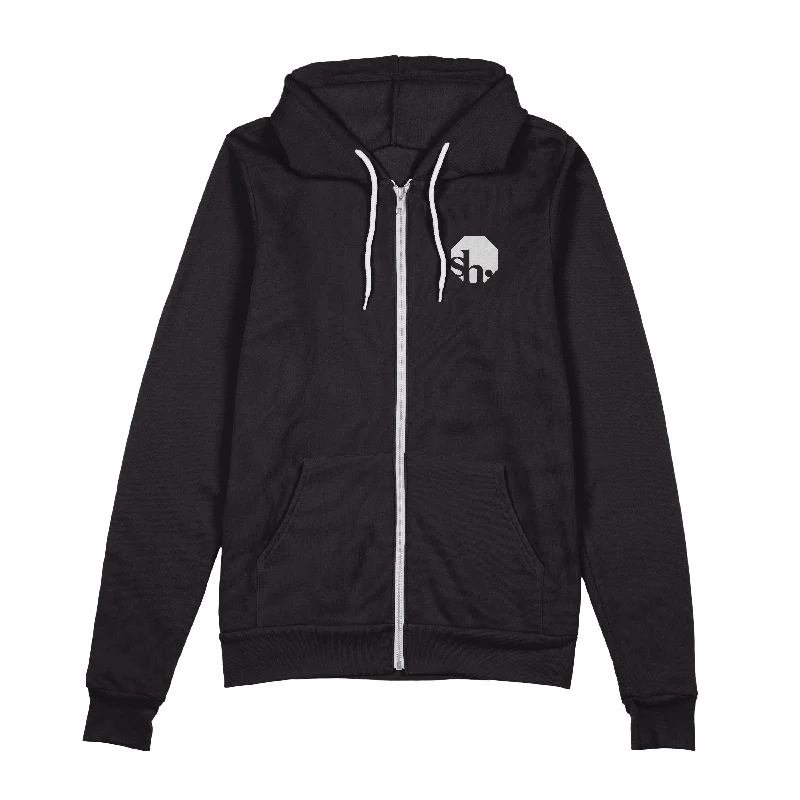 Women's hoodie with a detachable hood for customizable stylingStophouse Logo Zip Hoodie