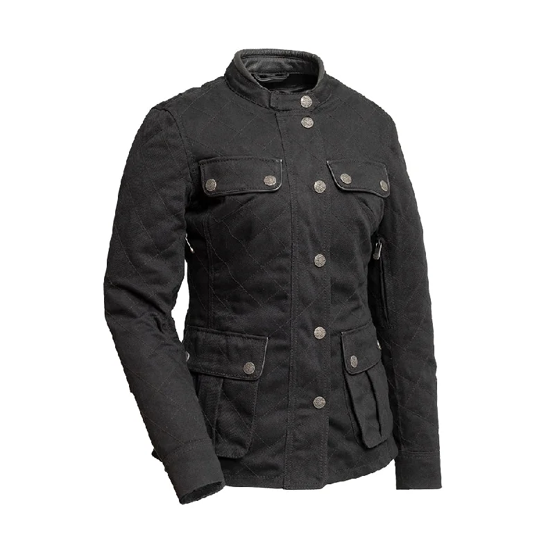Women's long - length wool blend jackets for a warm and stylish winter lookStorm - Women's Twill Motorcycle Jacket Women's long - length wool blend jackets for a warm and stylish winter lookStorm - Women's Twill Motorcycle Jacket