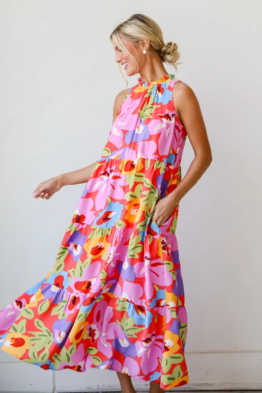 Sheath Women Dress with a Tailored Fit for a Professional LookFINAL SALE - Truly Inspiring Pink Floral Tiered Maxi Dress Sheath Women Dress with a Tailored Fit for a Professional LookFINAL SALE - Truly Inspiring Pink Floral Tiered Maxi Dress