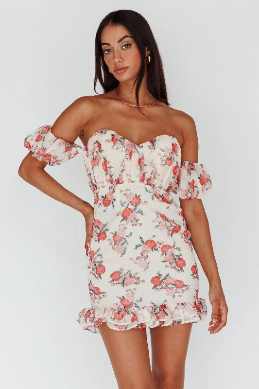 Shift Women Dress with a Simple and Classic Design for Everyday WearVerona Off-Shoulder Gathered Mini Dress Floral Red Shift Women Dress with a Simple and Classic Design for Everyday WearVerona Off-Shoulder Gathered Mini Dress Floral Red