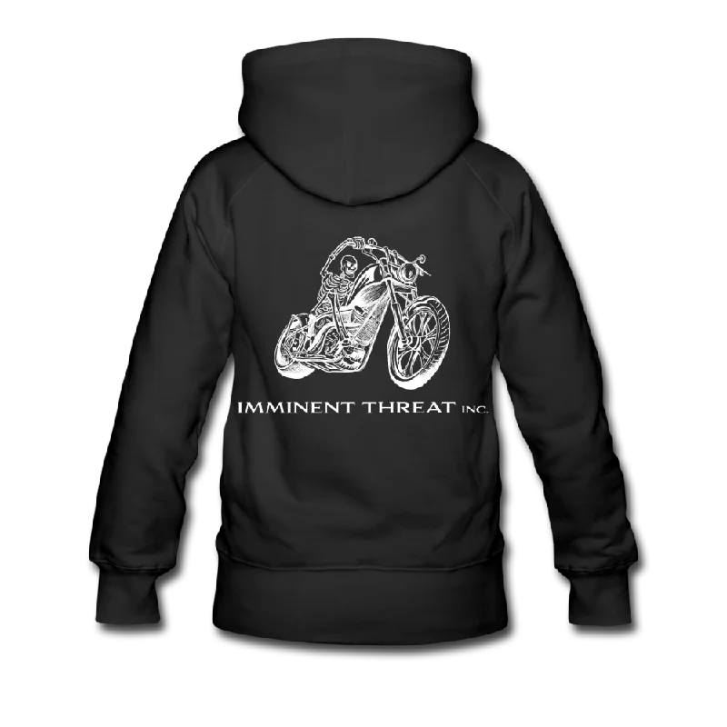 Women's hoodie with a glittery print for a glamorous and sparkly appearanceWomen’s Biker Premium Hoodie