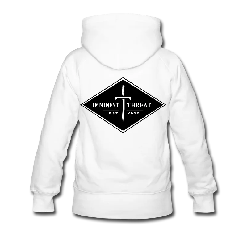 Women's tie - front hoodie in a lightweight fabric for summer layeringWomen’s Black Diamond Premium Hoodie