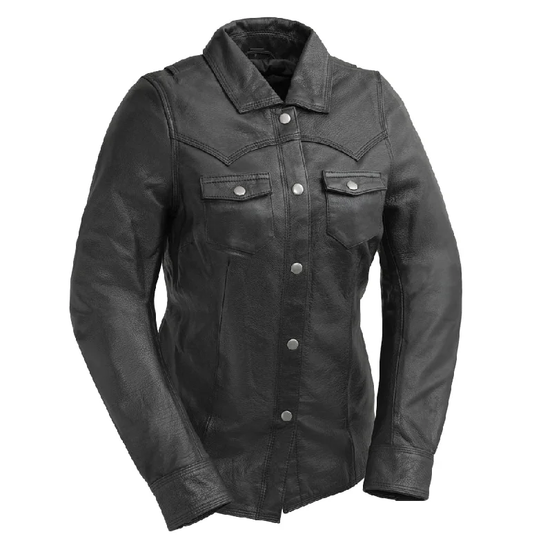 Women's cropped satin jackets in pastel shades for a glamorous evening outZenith Women's Leather Motorcycle Shirt Women's cropped satin jackets in pastel shades for a glamorous evening outZenith Women's Leather Motorcycle Shirt