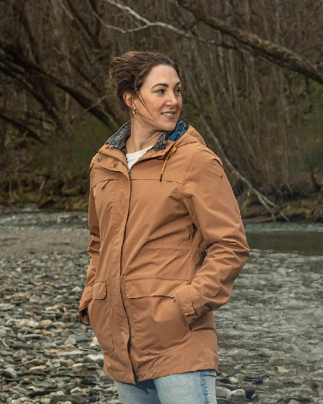 Women's military - style jackets with epaulets for a tough and fashionable appearanceZeta Kit in Toffee Women's military - style jackets with epaulets for a tough and fashionable appearanceZeta Kit in Toffee