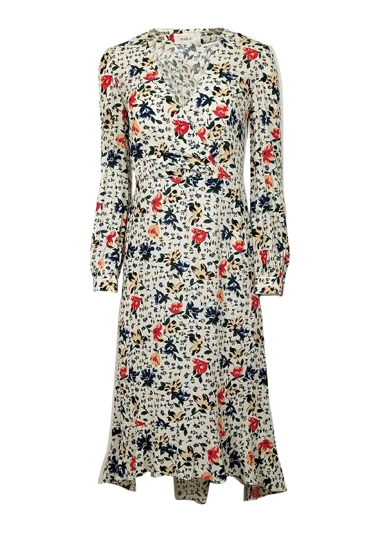 Empire Waist Women Dress to Accentuate the Bust and Conceal the Waist Empire Waist Women Dress to Accentuate the Bust and Conceal the Waist Ba&sh - Ecru w/ Red & Blue Floral Print Midi Dress Sz 4 Empire Waist Women Dress to Accentuate the Bust and Conceal the Waist Empire Waist Women Dress to Accentuate the Bust and Conceal the Waist Ba&sh - Ecru w/ Red & Blue Floral Print Midi Dress Sz 4