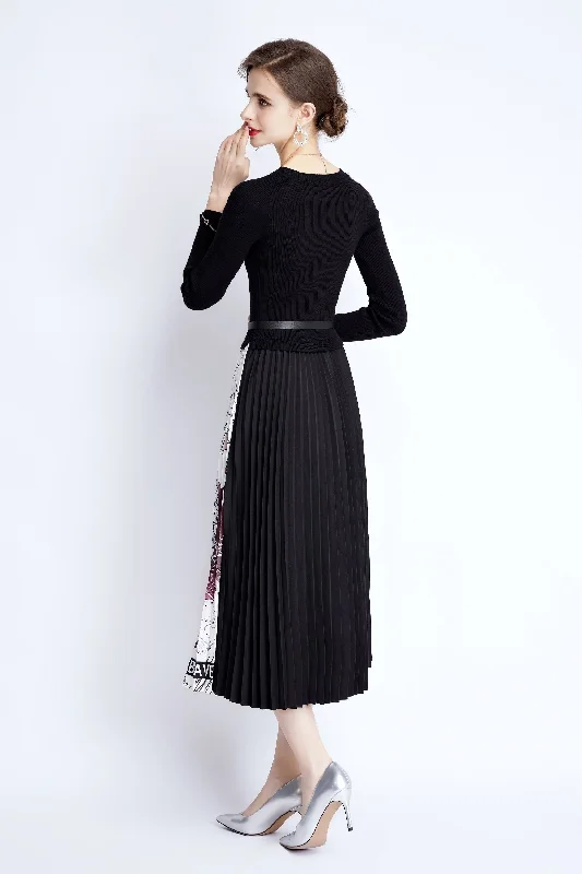 Halter Neck Women Dress to Show Off the Shoulders and Neckline Halter Neck Women Dress to Show Off the Shoulders and Neckline Black & White Cocktail A-line Crewneck Long Sleeve Maxi Pleated Dress Halter Neck Women Dress to Show Off the Shoulders and Neckline Halter Neck Women Dress to Show Off the Shoulders and Neckline Black & White Cocktail A-line Crewneck Long Sleeve Maxi Pleated Dress