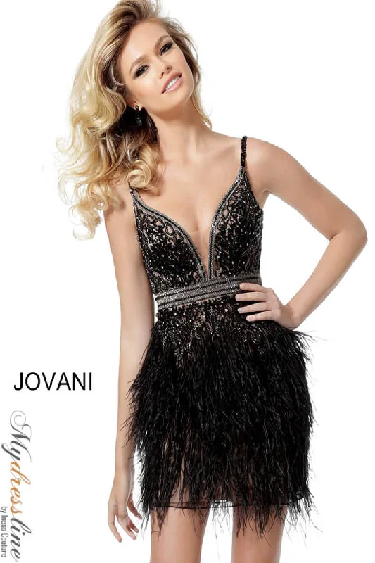 Strapless Women Dress with a Built - in Bra for Comfort and Support Strapless Women Dress with a Built - in Bra for Comfort and Support Jovani 64266