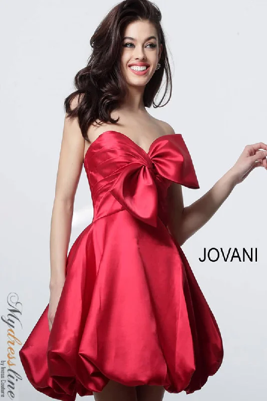 Wrap - Style Women Dress with Adjustable Fit for All Body Types Wrap - Style Women Dress with Adjustable Fit for All Body Types Jovani 66698