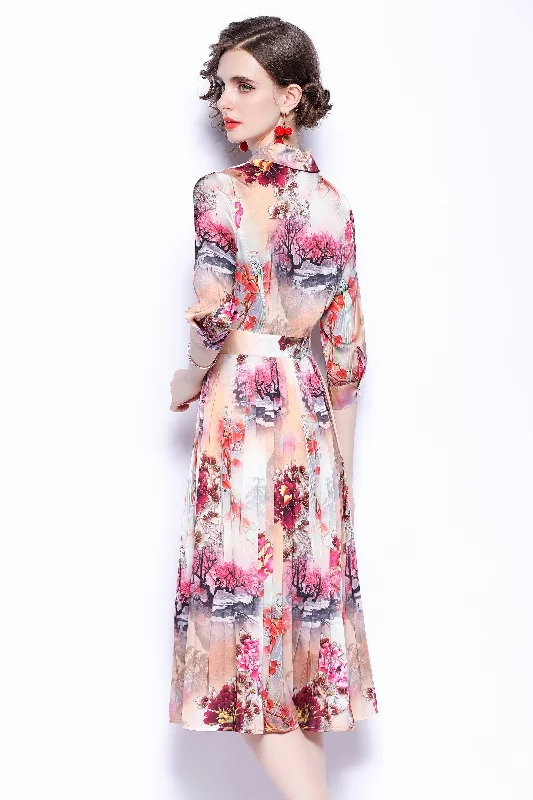 Off - the - Shoulder Women Dress for a Romantic and Feminine Look Off - the - Shoulder Women Dress for a Romantic and Feminine Look Multicolor Day A-line Shirt Colar Elbow Sleeve Below Knee Printed Dress Off - the - Shoulder Women Dress for a Romantic and Feminine Look Off - the - Shoulder Women Dress for a Romantic and Feminine Look Multicolor Day A-line Shirt Colar Elbow Sleeve Below Knee Printed Dress